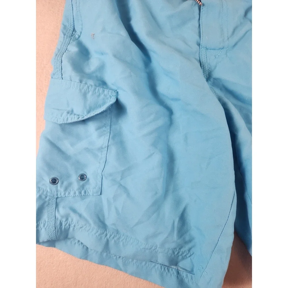 Vintage Roebuck & Co. Swim Trunks Mens Medium Blue Shorts Bathing Suit Swimsuit
